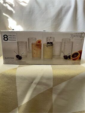 Fortessa Jupiter 8-Piece Clear Tumbler Set